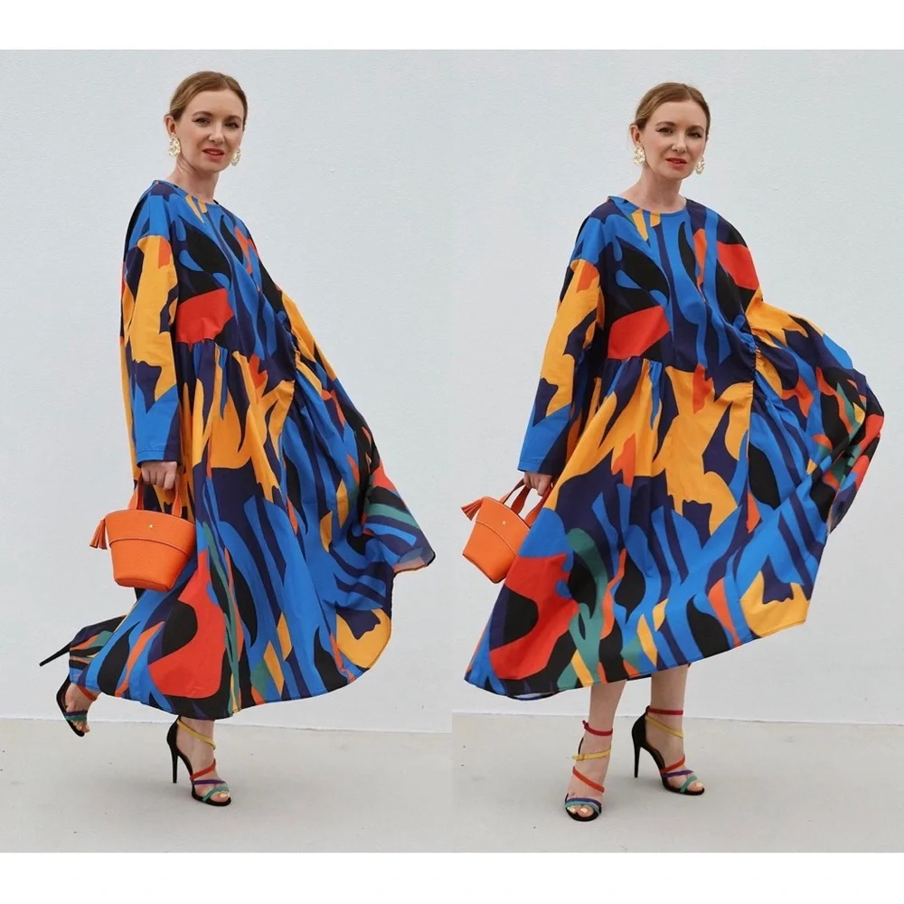 Mimoto Fire dress, one size S-L - Picture 1 of 10